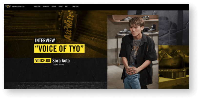 Dr .Martens SHOWROOM TYO SoraAota/K2 ART EXHIBITON